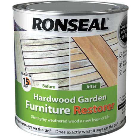 Ronseal 37359 Hardwood Garden Furniture Restorer 1 litre RSLHGFR1L