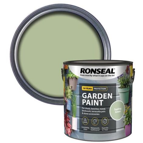 Ronseal Garden Paint Sapling Green 2.5 litre RSLGPSG25L