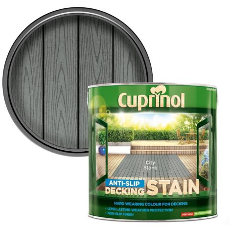 Cuprinol Anti-Slip Decking Stain City Stone 2.5 litre