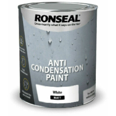 Ronseal 37475 Anti Condensation Paint White Matt 2.5 litre RSLACPWM25L