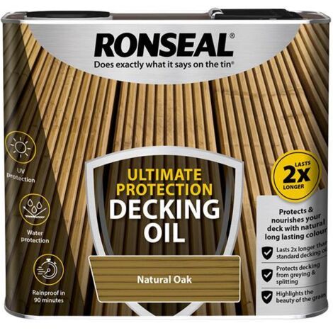 Ronseal Ultimate Protection Decking Oil Natural Oak 2.5 litre