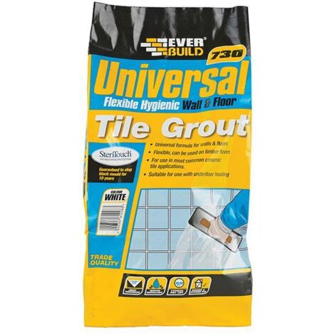Everbuild Sika 730 Uniflex Hygienic Tile Grout Ivory 5kg (1/3)