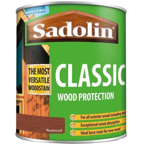 Sadolin 5028473 Classic Wood Protection Redwood 1 litre SAD5028473