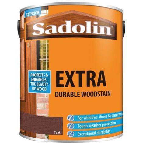 Sadolin Extra Durable Woodstain Teak 5 litre SAD5028536