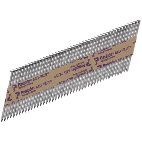 Paslode 2.8 x 63mm IM350 Ring Nails Galv-Plus Finish Box of 3300 + 3 Fuel Cells