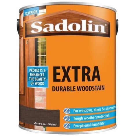 Sadolin Extra Durable Woodstain Jacobean Walnut 5 litre