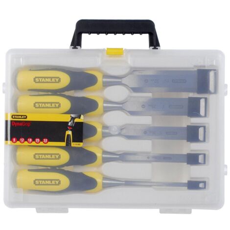 Stanley Dynagrip Chisel Set 5 Piece Strike Cap 6mm to 32mm STA516419 STA216885 (1/5)