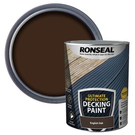 Ronseal Ultimate Protection Decking Paint - 5L - English Oak