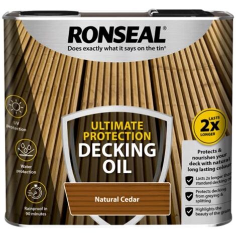 Ronseal Ultimate Protection Decking Oil Natural Cedar 2.5 litre