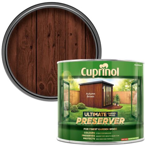 Cuprinol Ultimate Garden Wood Preserver Autumn Brown 1 litre