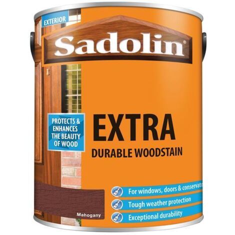 Sadolin Extra Durable Woodstain Mahogany 5 litre
