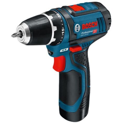 Bosch Professional Drill Driver 12V 2 x 2.0Ah Li-ion 10mm Chuck BSH60186817A