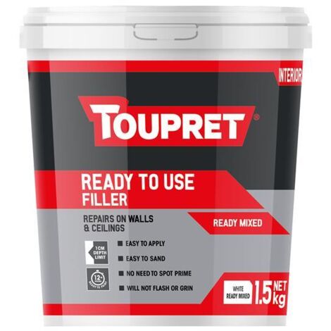 Toupret Universal Ready To Use Filler 1.5kg Paint Over 12-24 Hours TOUTTRP015