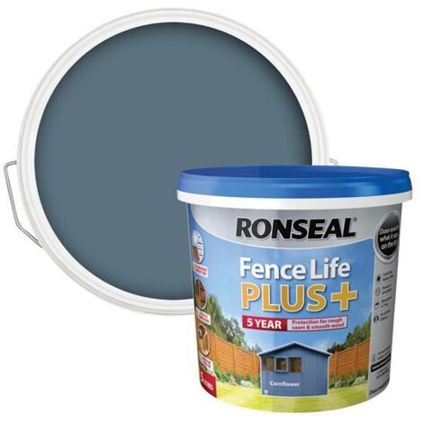 Ronseal 37628 Fence Life Plus+ Cornflower 5 litre RSLFLPPCF5L