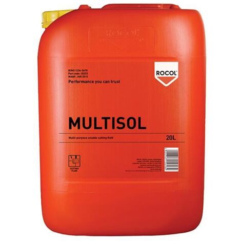 ROCOL 35223 MULTISOL Water Mix Cutting Fluid 20 litre ROC35223
