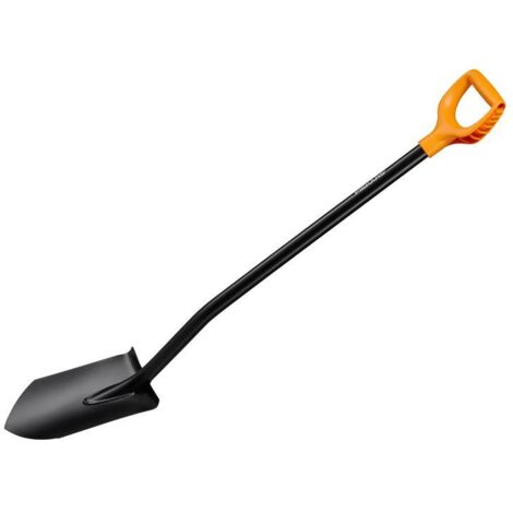 Fiskars 1066716 Solid Metal Pointed Spade Shovel FSK1066716