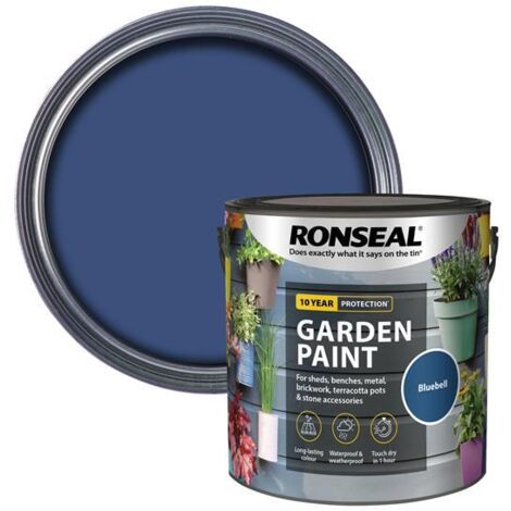 Ronseal 37424 Garden Paint Bluebell 2.5 litre RSLGPBB25L