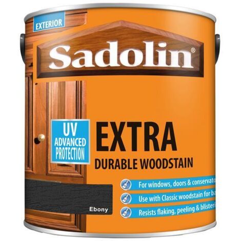 Sadolin Extra Durable Woodstain - Ebony - 2.5L