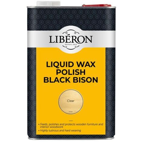 Liberon 126890 Liquid Wax Polish Black Bison Clear 5 litre LIBBBLWCL5LN
