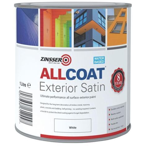 Zinsser ZN7200002D1 AllCoat® Exterior White 1 litre ZINACEWH1L