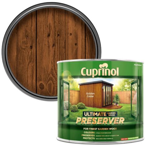 Cuprinol Ultimate Garden Wood Preserver Golden Cedar 1 litre