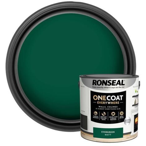 Ronseal One Coat Everywhere Interior Paint Evergreen Matt 2.5L