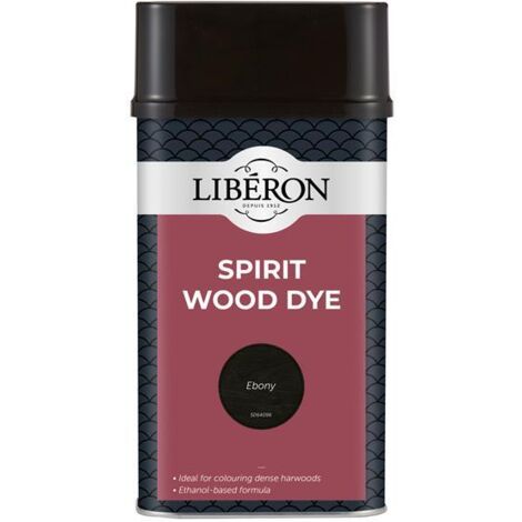 Liberon 126788 Spirit Wood Dye Ebony 1 litre LIBSDE1LN