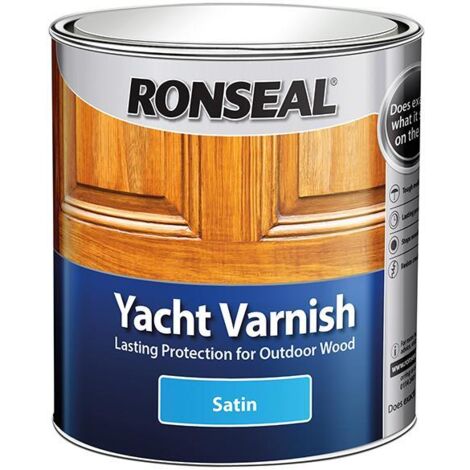 Ronseal 30244 Exterior Yacht Varnish Satin 1 litre RSLYVS1L
