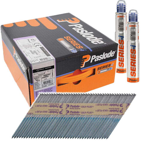 Paslode 3.1 x 90mm IM360 Smooth Nails Galv-Plus® Finish Box of 2200 + 2 Fuel Cells PAS141070