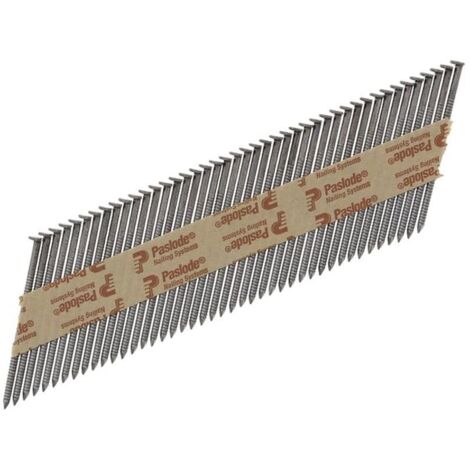 Paslode 3.1 x 75mm 350 Ring Nails Bright Finish Box of 2200 + 2 Fuel Cells PAS141226