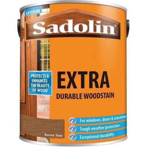 Sadolin Extra Durable Woodstain Burma Teak 5 litre