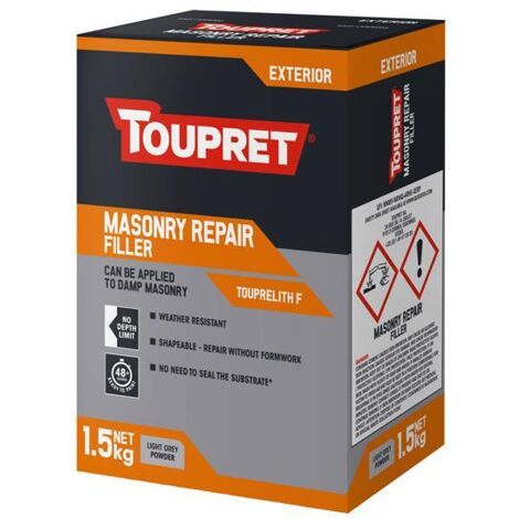 Toupret TTTHR01.5GB Exterior Masonry Repair Filler 1.5kg TOUTTTHR015