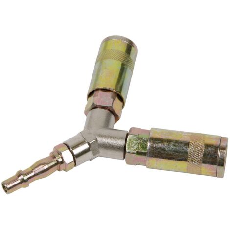 Sealey Y Adaptor Twin Air Line Coupling For Garage Workshop Tools ACX55