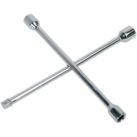 Sealey 4-Way Wheel Brace 1/2""Sq Drive AK2093
