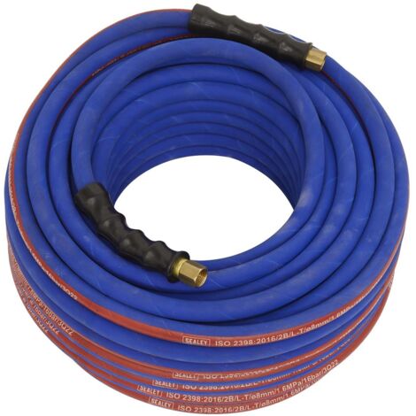 Sealey Extra-Heavy-Duty Air Hose with 1/4""BSP Unions 30m x 8mm AH30R