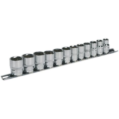 Sealey Metric Socket Set 12pc 3/8""Sq Drive WallDrive Standard Length AK2693