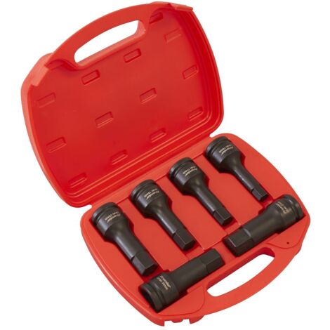 Sealey Premier Hex Impact Socket Bit Set 3/4""Sq Drive 6pc AK5586