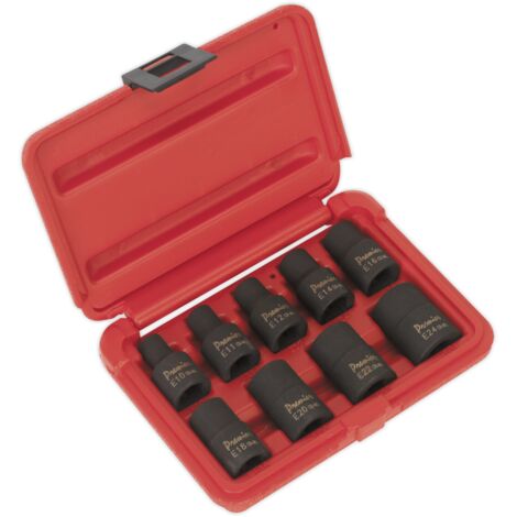 Sealey Impact Torx Star Female Socket Set 10pc 1/2""Sq Drive AK2301 (1/2)