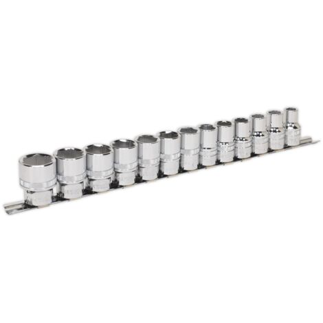 Sealey Premier Lock-On™ Socket Set 1/2"Sq Drive 13pc
