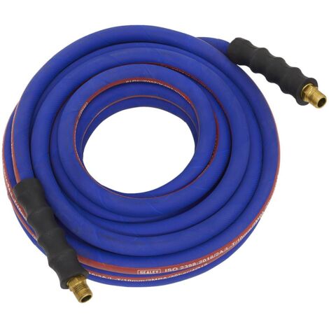 Sealey AH20R Extra-Heavy-Duty Air Hose with 1/4""BSP Unions 20m x 8mm