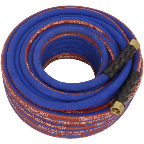 Sealey Extra-Heavy-Duty Air Hose with 1/2""BSP Unions 30m x 13mm AH30R/12