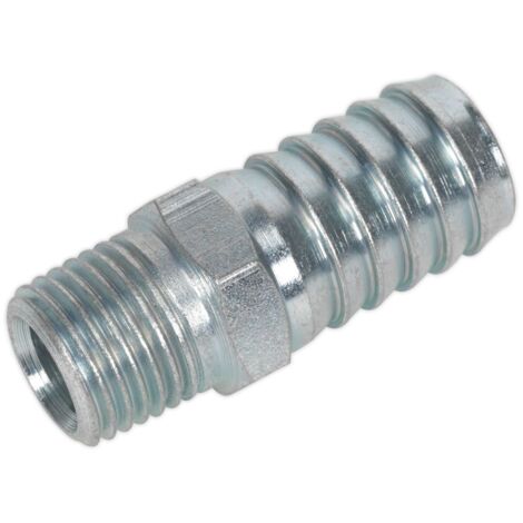 Sealey PCL Screwed Tailpiece Male 1/4""BSPT - 1/2"" Hose - Pack of 5 AC40 (1/5)