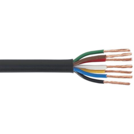 Sealey Automotive Cable Thin Wall 7 x 0.75mm� 24/0.20mm 30m Black AC24207CTH