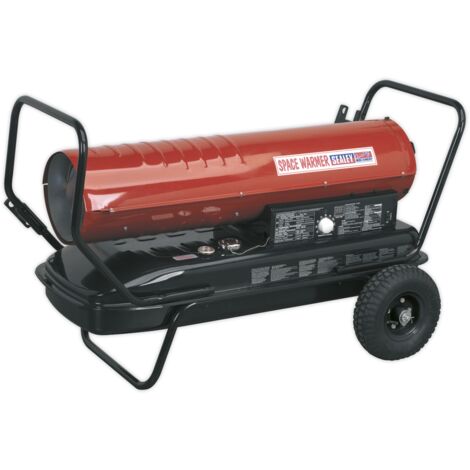 Sealey Space Warmer&reg Kerosene/Diesel Heater 175,000Btu/hr with Wheels AB1758