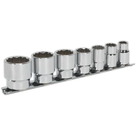 Sealey Premier Whitworth Socket Set 3/8""Sq Drive 7pc AK2676 (1/2)