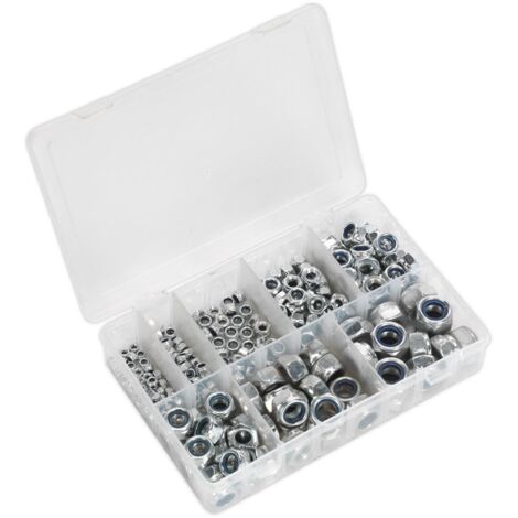 Sealey Nylon Locknut Assortment 255pc M4-M16 AB033LN (1/4)