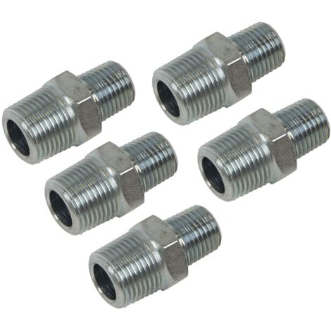 Sealey AC100 PCL Reducing Union 3/8""BSPT to 1/4""BSPT - Pack of 5 (1/5)