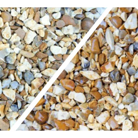 Decorative Gravel Golden Shingle 4/10mm 20KG Bag Garden Landscaping Stones