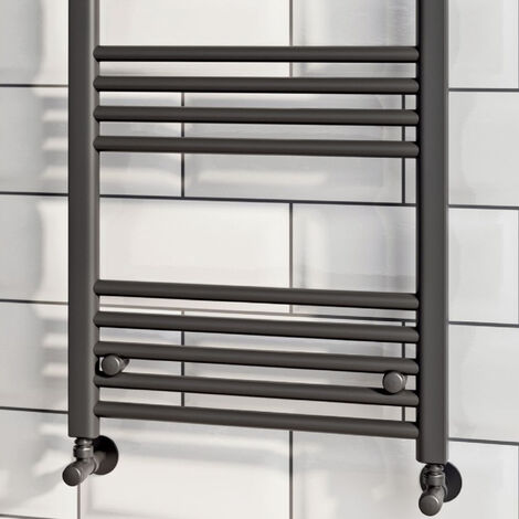1600mm x 500mm Straight Heated Towel Rail Ladder Radiator - Matt Black