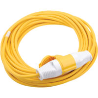 Draper 14M (45ft) 110V Extension Cable with 2.5mm² Gauge, Plug and Socket, Model 17571